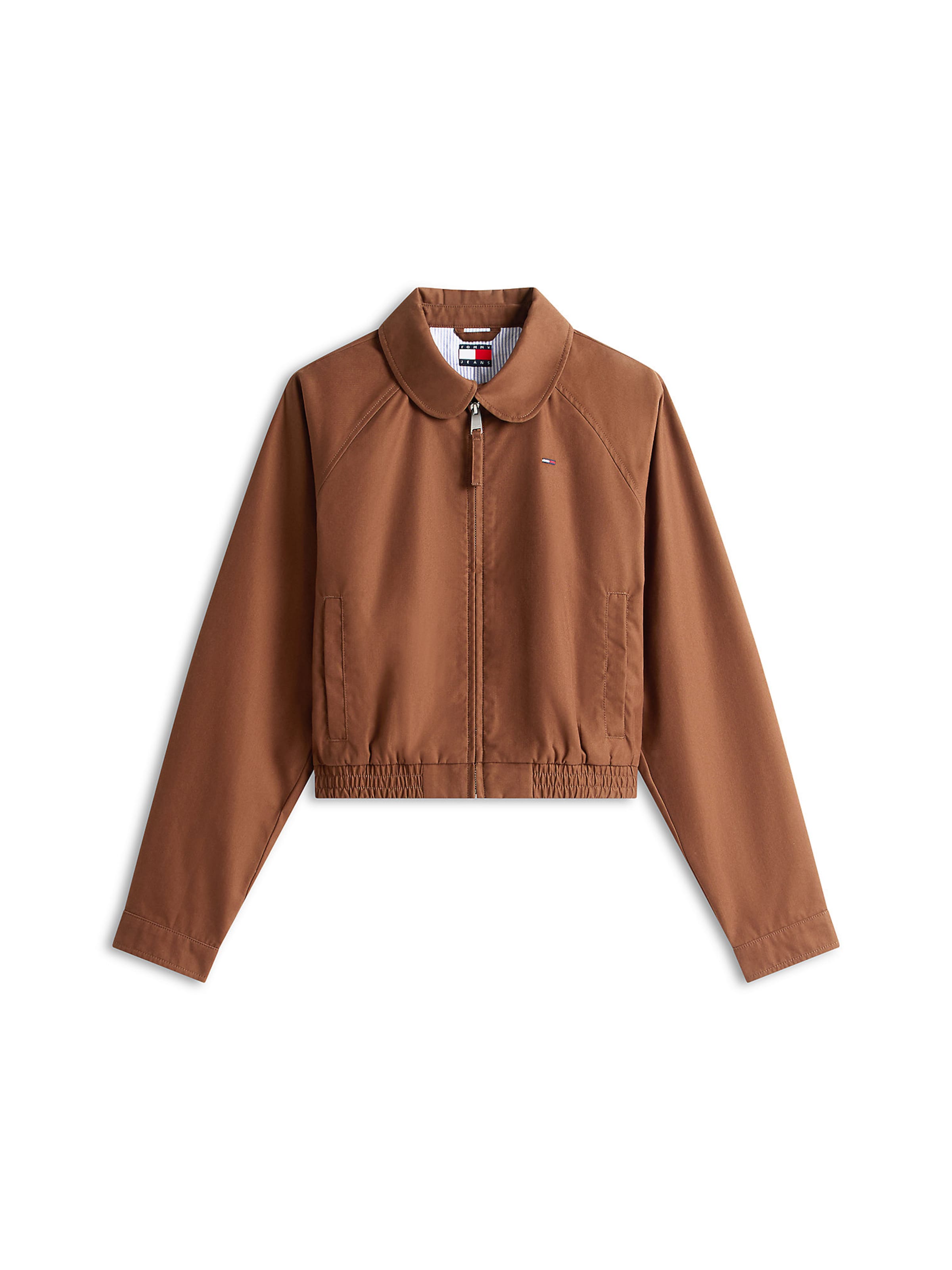 Tommy Jeans Tussenjas in Bruin: voorkant