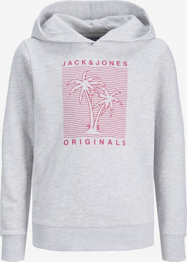 Jack & Jones Junior Sweatshirt i grå-meleret / pink, Produktvisning