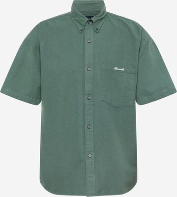 Abercrombie & Fitch Pohodlné nošení Košile – zelená: přední strana