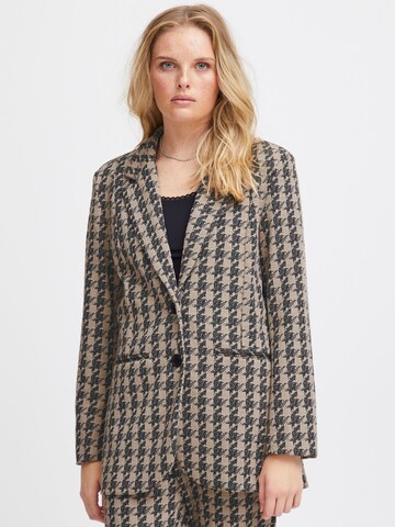 ICHI Blazer 'Kate' in Braun: Vorderseite