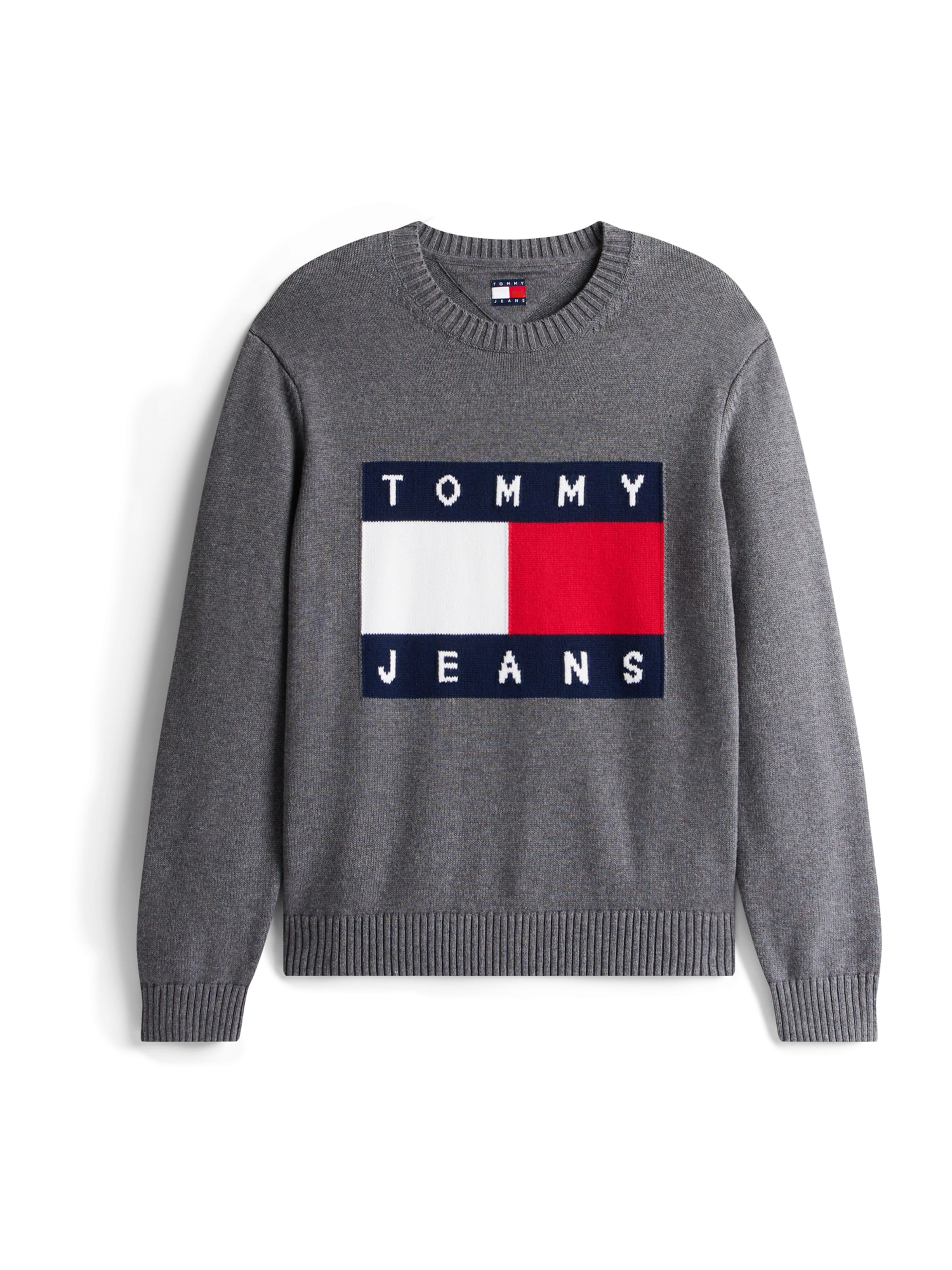 Tommy Jeans Pullover in Grau: Vorderseite