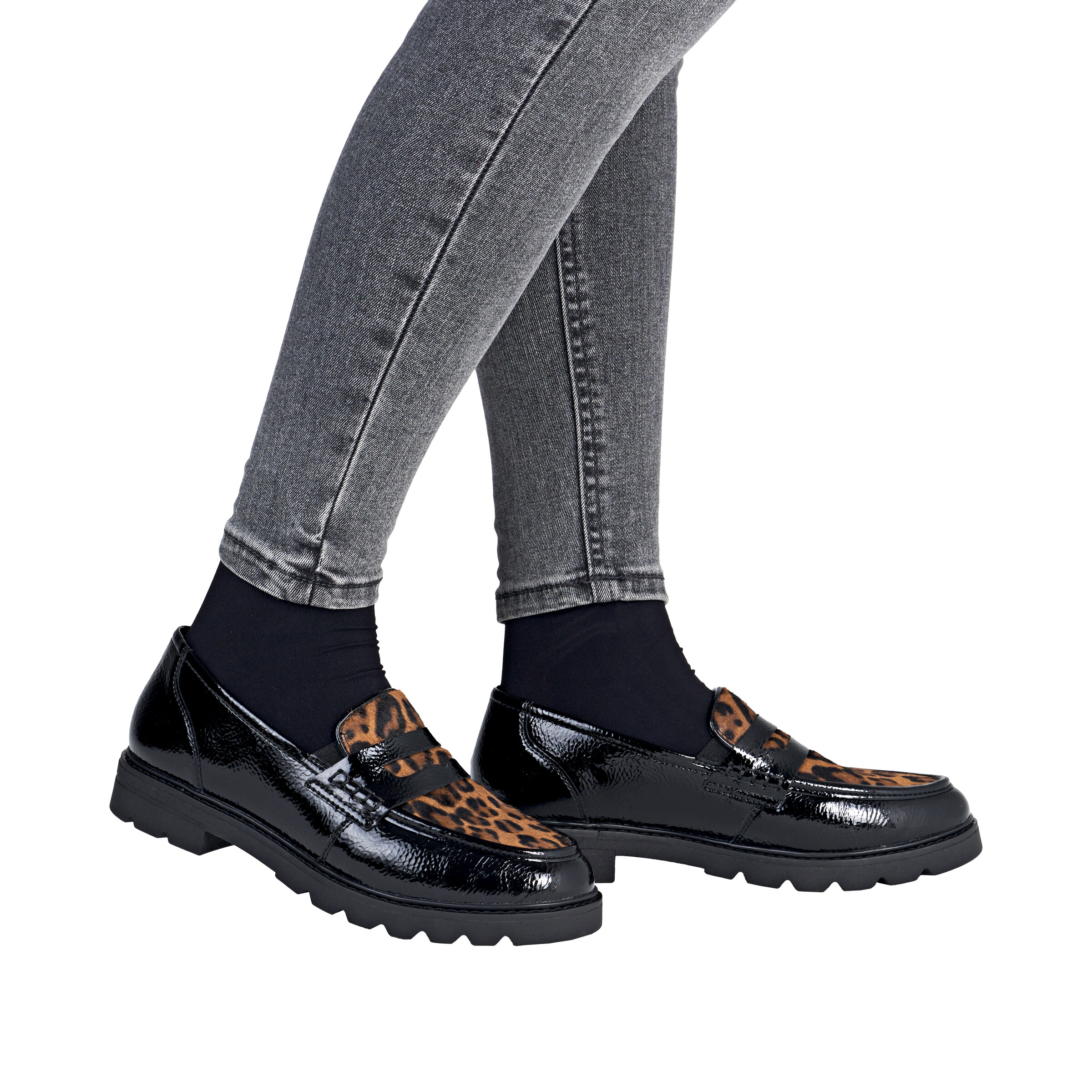 Mocassin 'D2Q02' REMONTE en noir