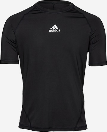 ADIDAS PERFORMANCE Trainingsshirt 'AlphaSkin' in Schwarz: predná strana