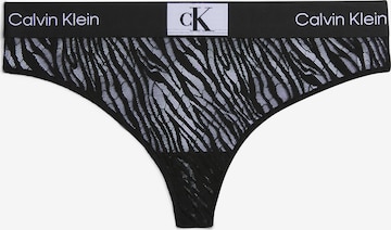 Calvin Klein Underwear String in Black: front