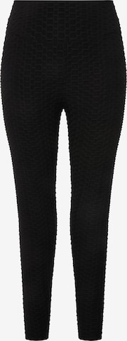 Ulla Popken Skinny Leggings in Zwart: voorkant