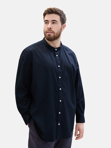 TOM TAILOR Men + Regular fit Button Up Shirt in Blue