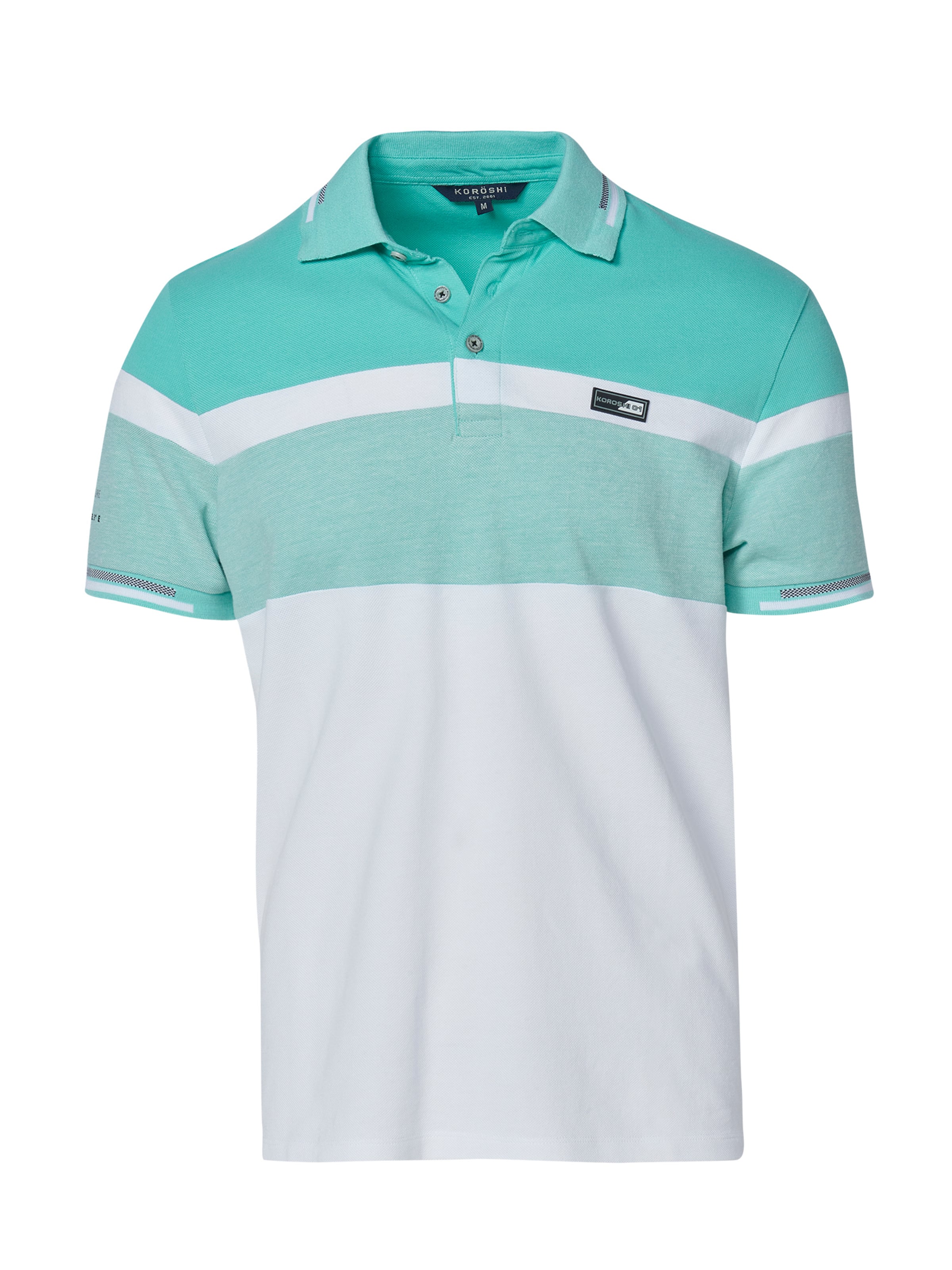 KOROSHI Poloshirt in Grün: Vorderseite