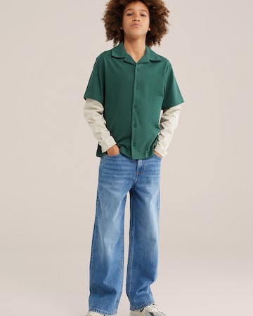 Coupe regular Chemise WE Fashion en vert