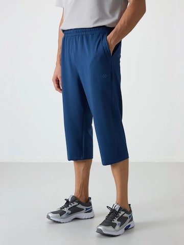 Wide Leg Pantalon Tommy Life en bleu