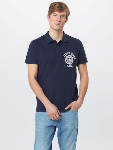 JACK & JONES - Camiseta 'LOCK' en azul: frente