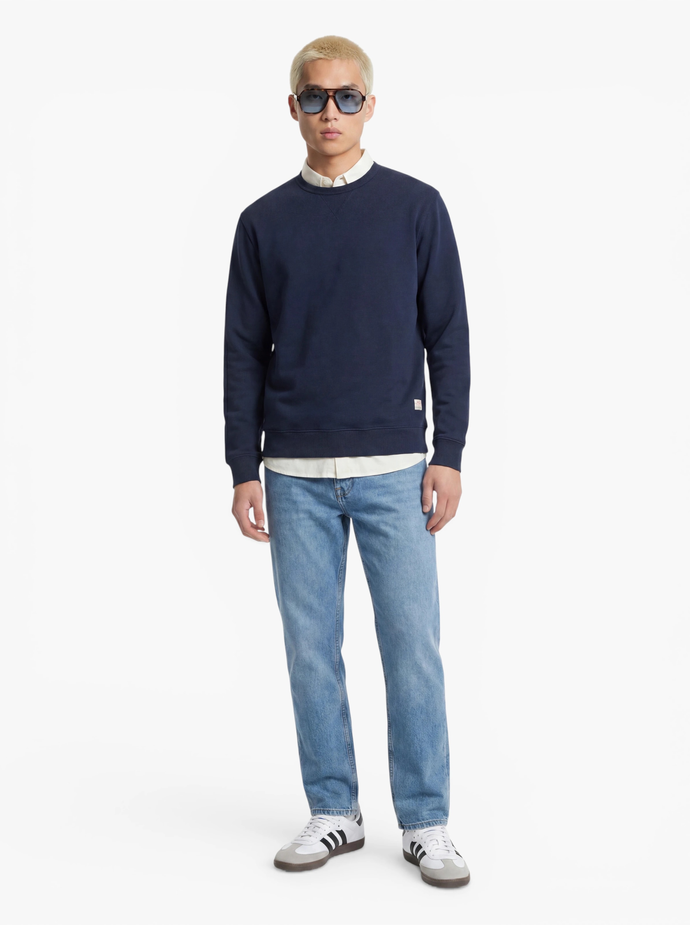 Bluză de molton 'JPRBLUCALEB' de la Jack & Jones Premium pe albastru
