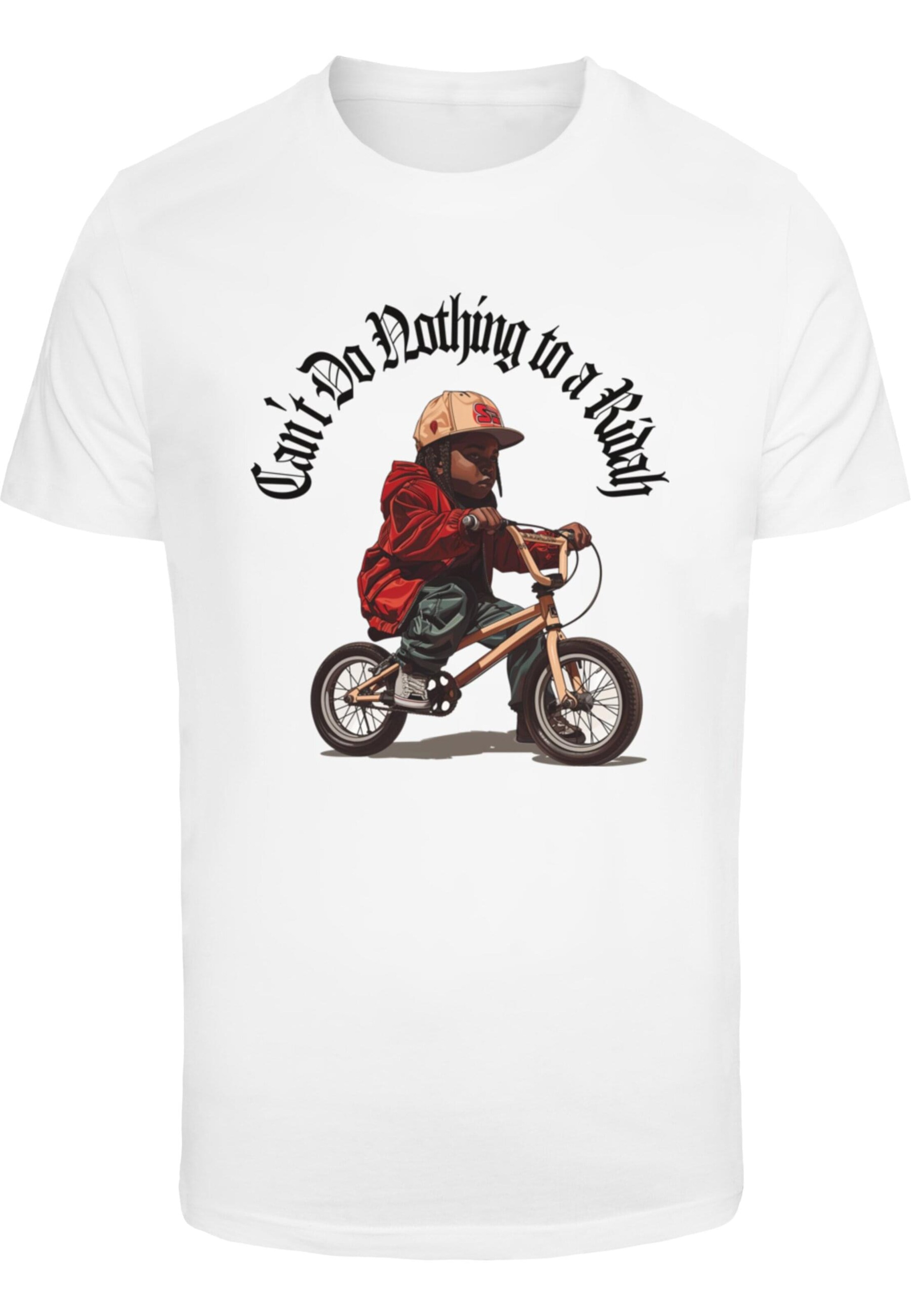 T-Shirt Mister Tee en blanc : devant