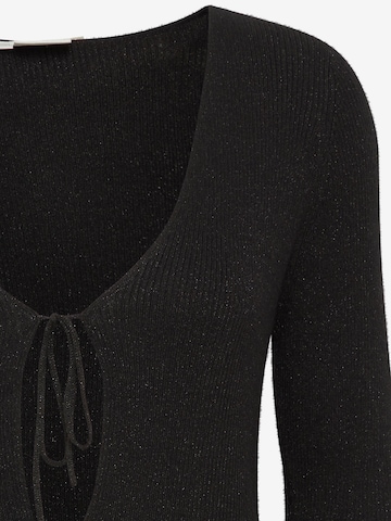 ICHI Knit Cardigan 'IHMOPAZ' in Black