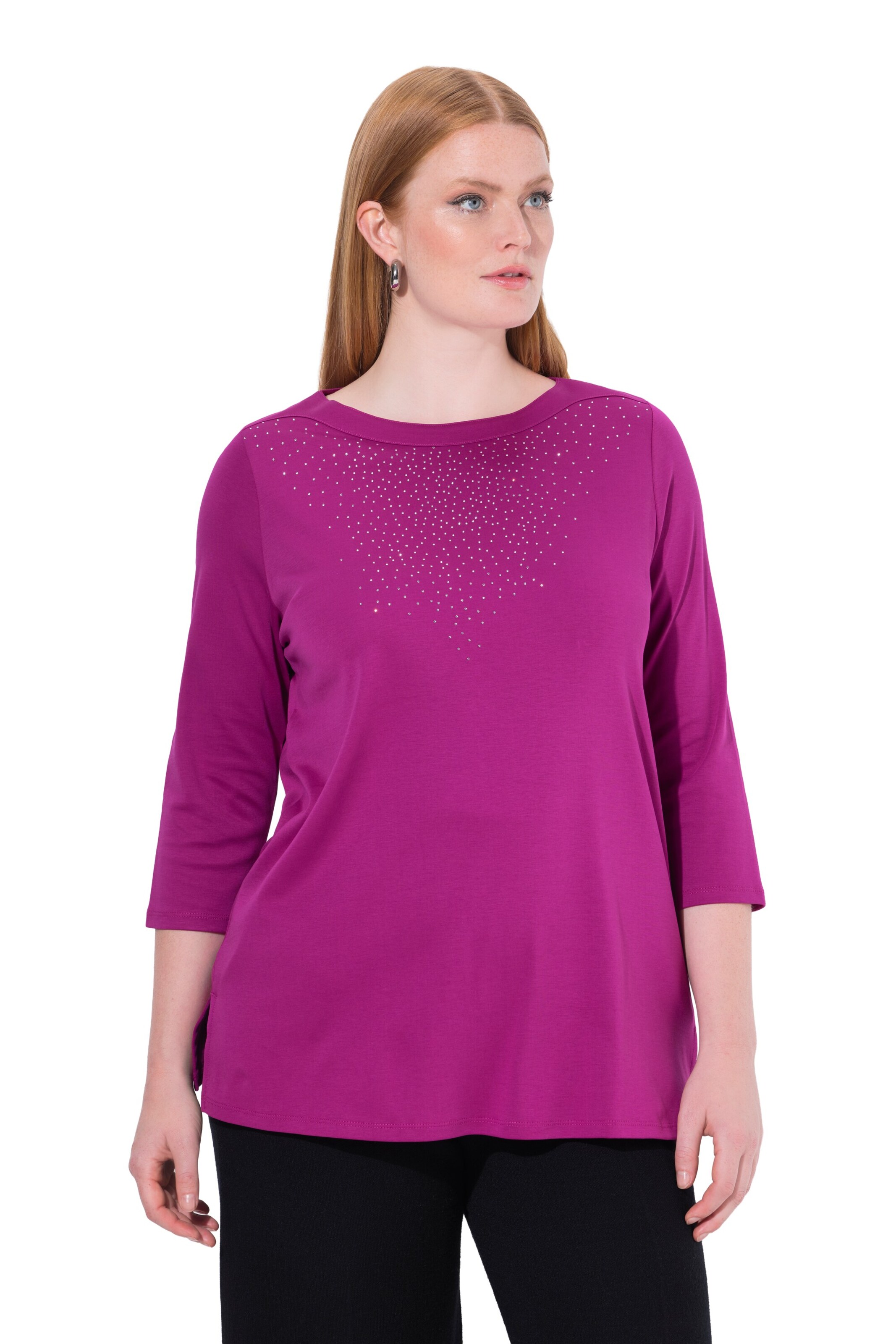 Ulla Popken Shirt in Pink: Vorderseite