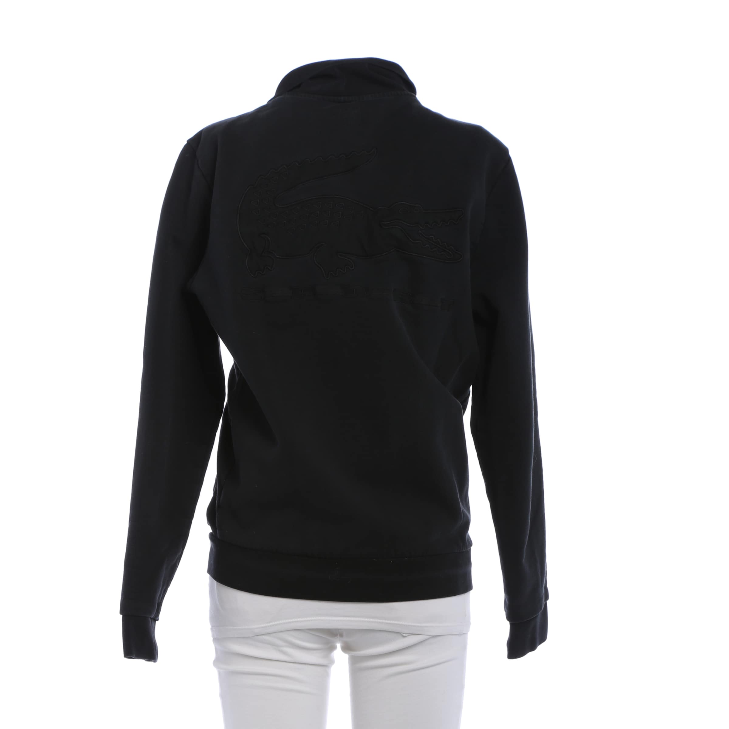 LACOSTE Sweatshirt & Zip-Up Hoodie in S in Black