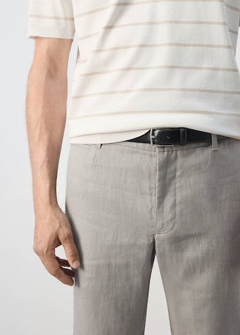 MANGO MAN Slim fit Chino Pants 'Oyster' in Grey