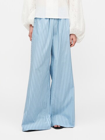 Wide Leg Pantalon 'C_Tiplyn' BOSS en bleu : devant