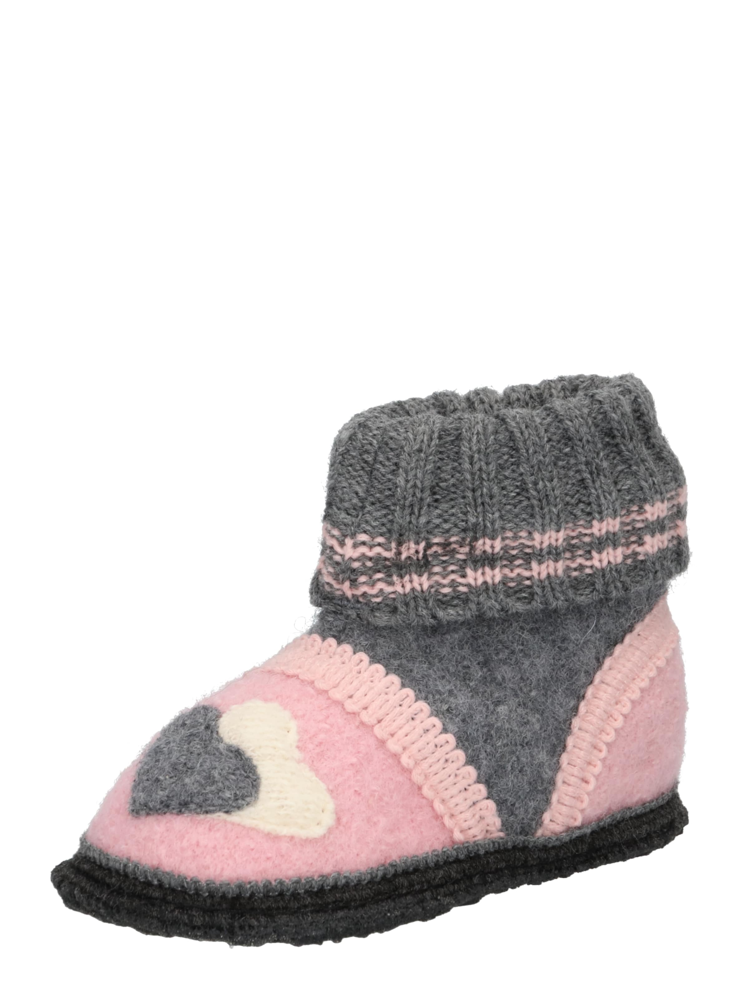 BECK Slipper 'Little Hearts' in Pink: front