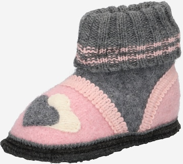 BECK Hausschuh 'Little Hearts' in Pink: front