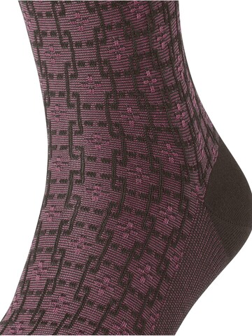 FALKE Socks 'Artwork Tie' in Brown