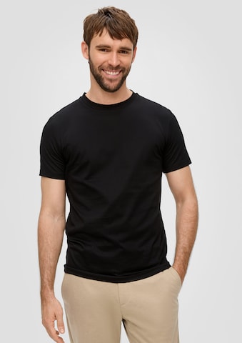 T-Shirt s.Oliver BLACK LABEL en noir : devant