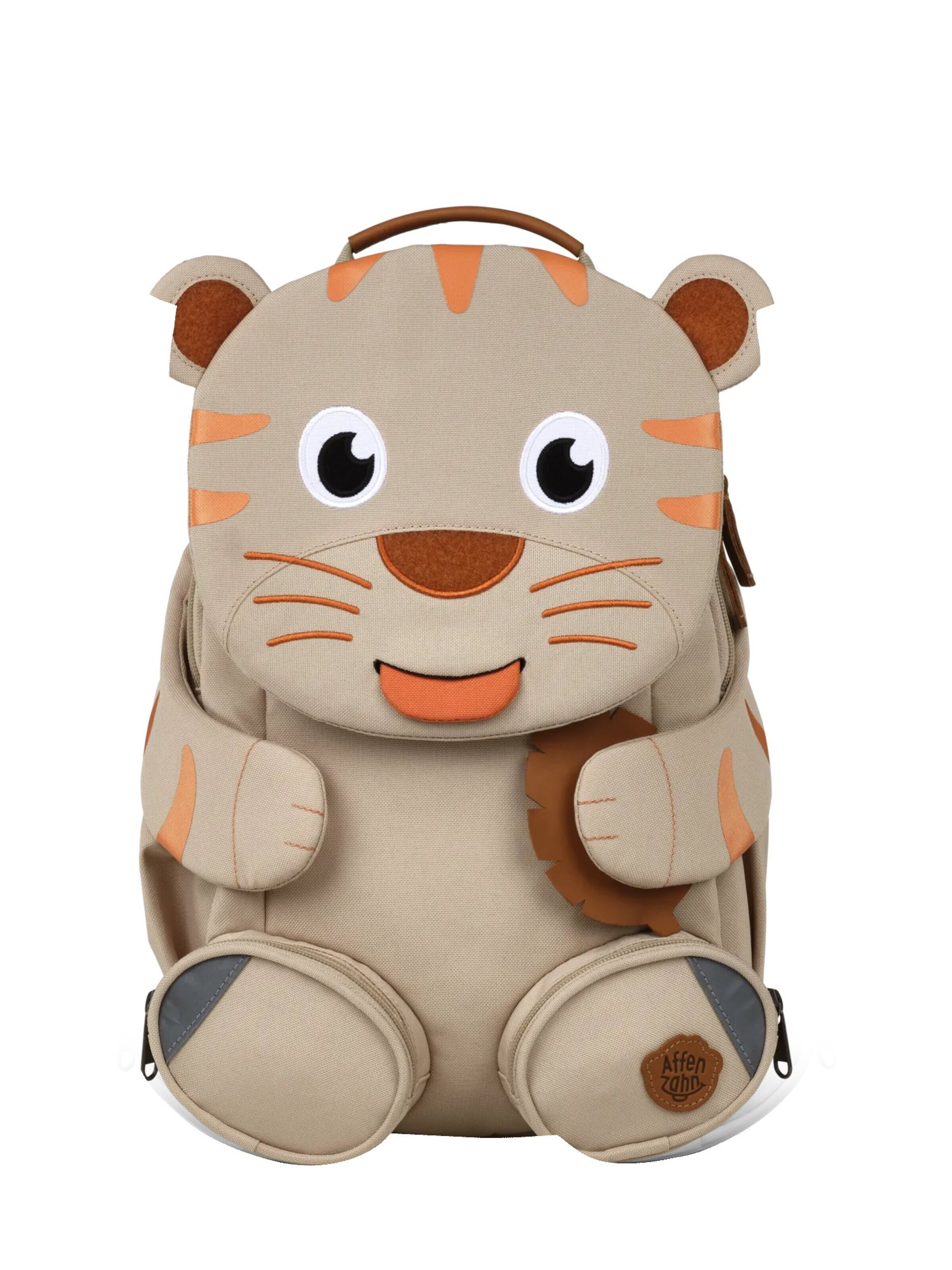 Affenzahn Backpack 'Großer Freund' in Beige: front