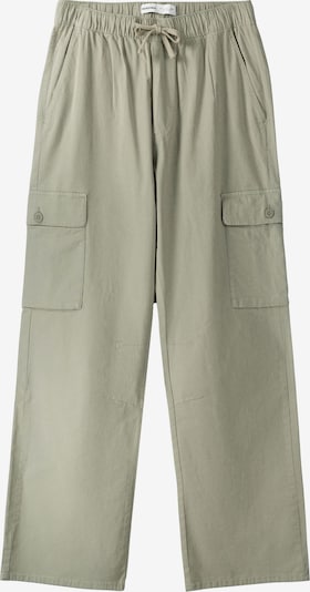 Bershka Kargo hlače | pastelno zelena barva, Prikaz izdelka
