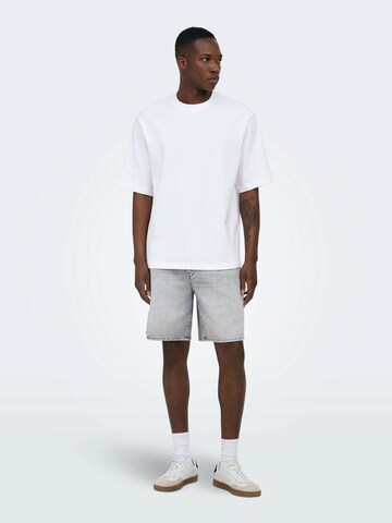 Only & Sons Regular Farkut 'ONSFADE' värissä harmaa