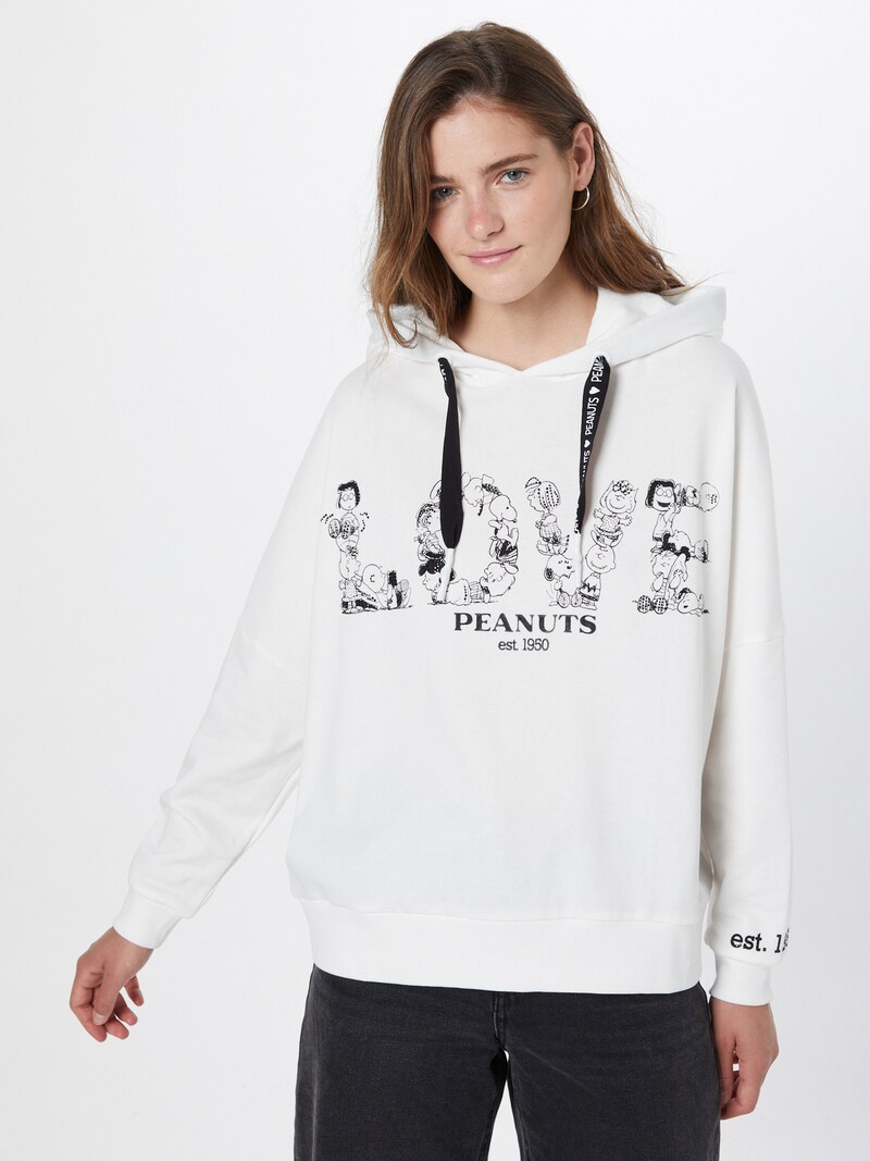 Frogbox Sweatshirt 'Peanuts Love ' in schwarz / weiß ABOUT YOU