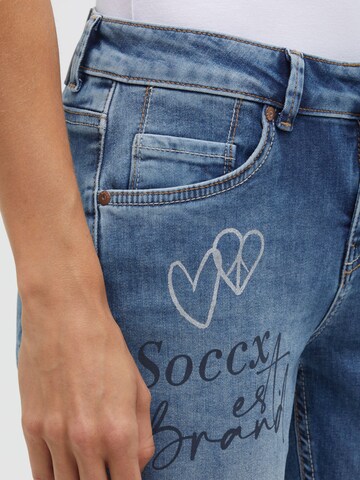 Soccx Slimfit Jeans Slim Fit in Blau