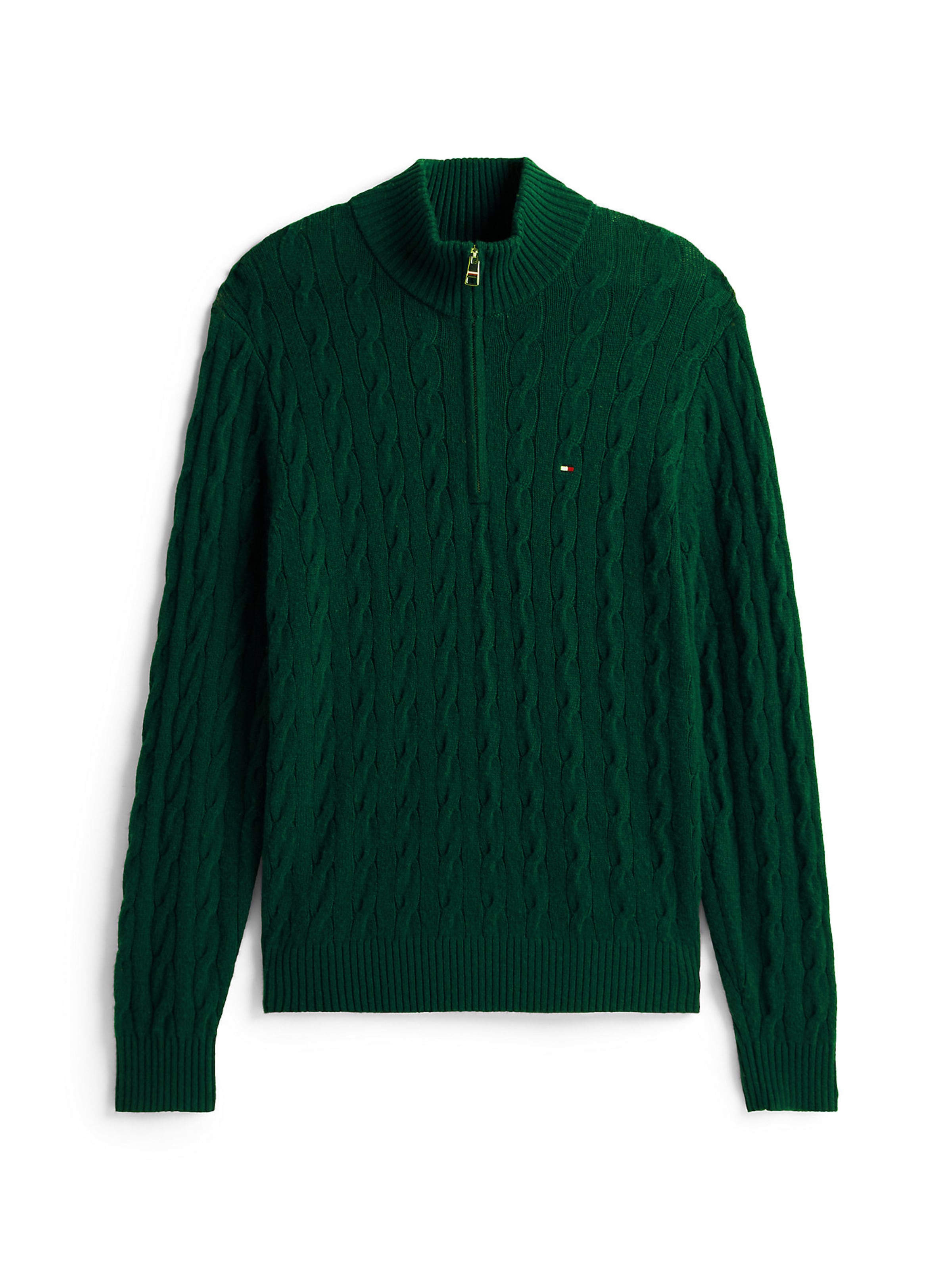 TOMMY HILFIGER Pullover in Grün: Vorderseite