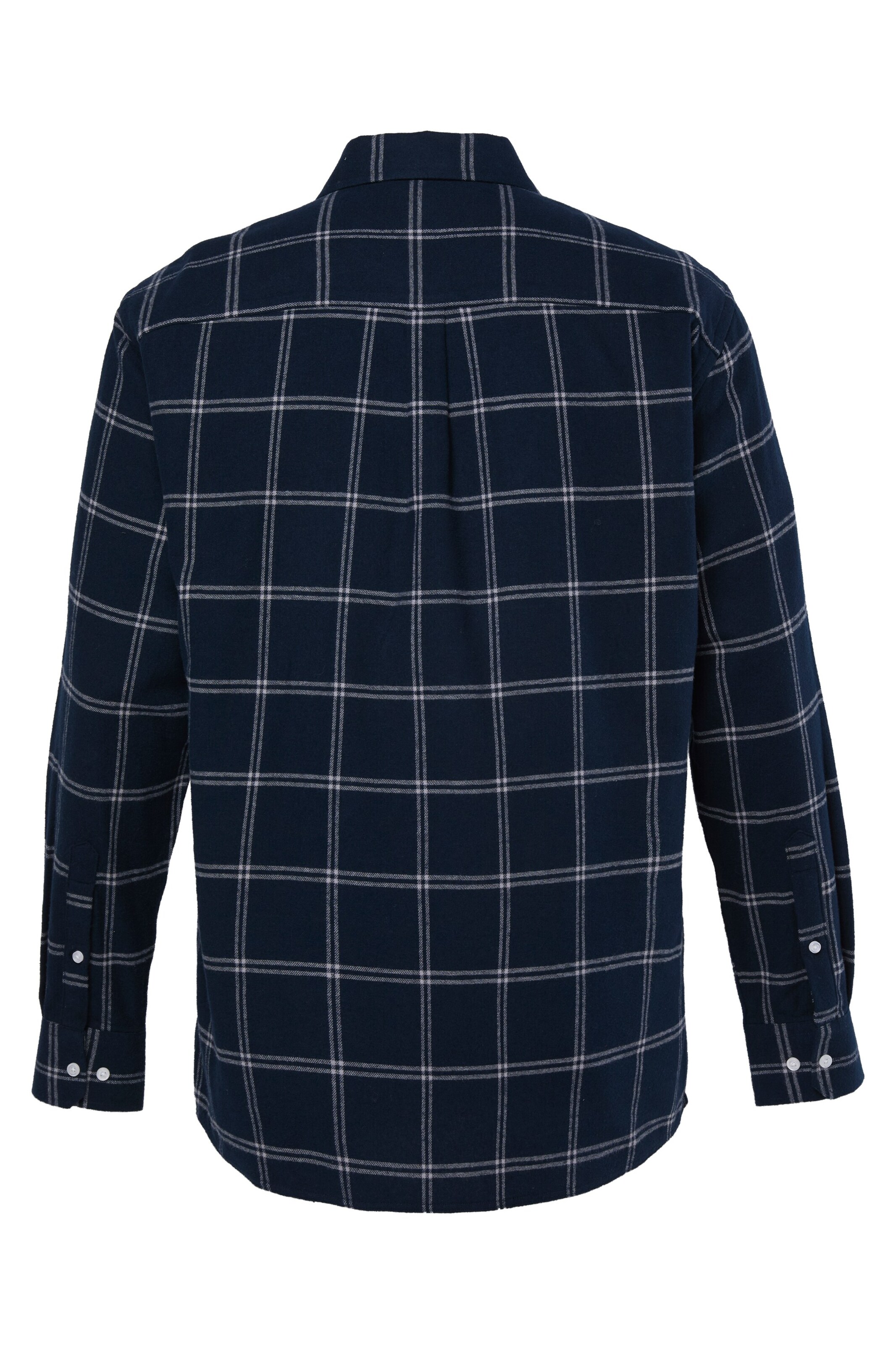 Men Plus Comfort fit Button Up Shirt in Blue