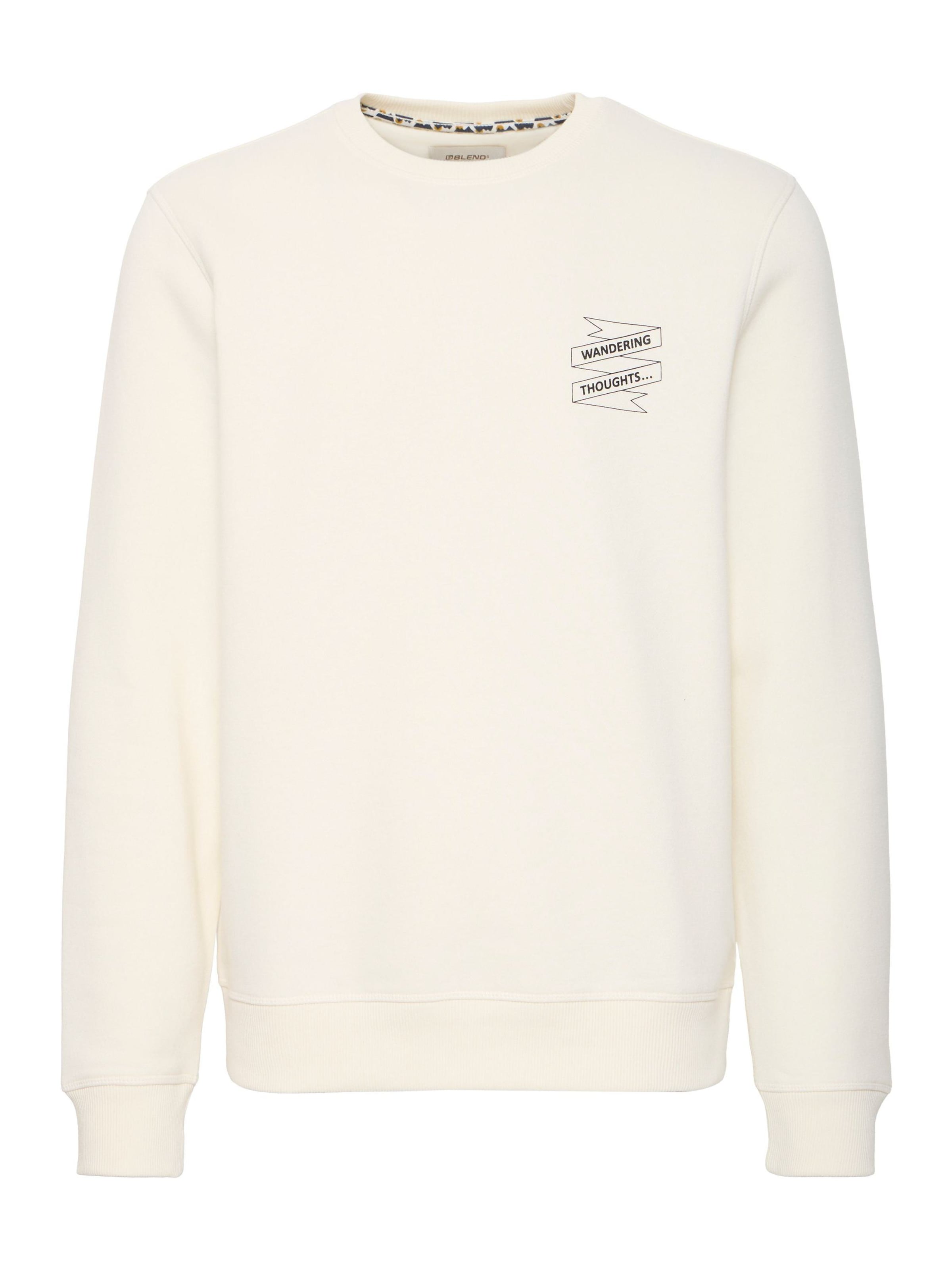 BLEND Sweatshirt in Wit: voorkant