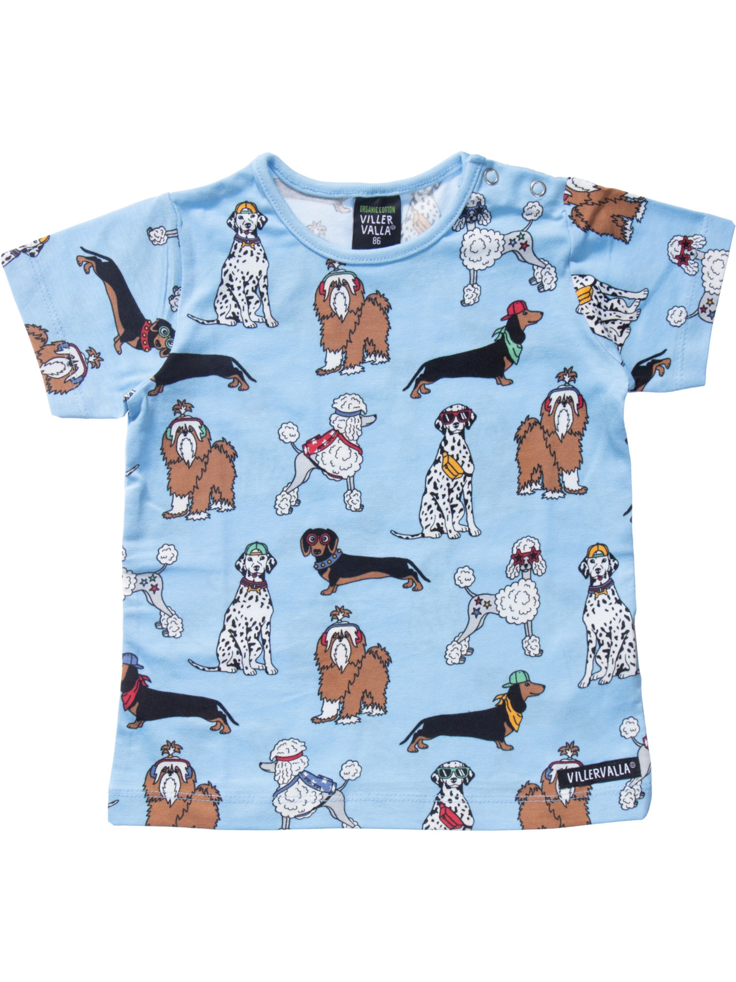 Villervalla Shirt '0079MLA' in Light blue / Brown / Yellow / Grey, Item view