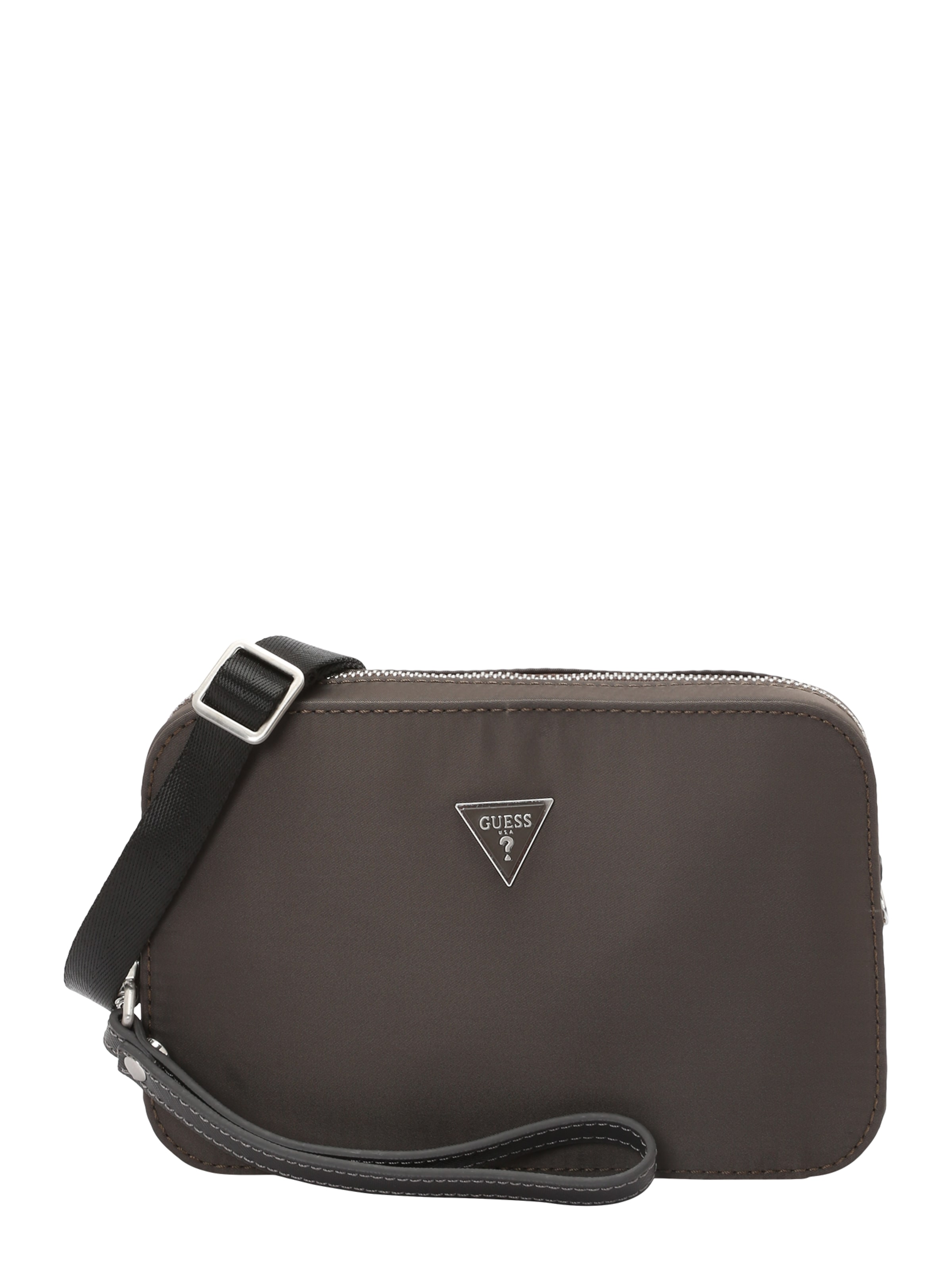 pelēks GUESS Pleca soma 'MILANO CAMERA BAG S': no priekšpuses