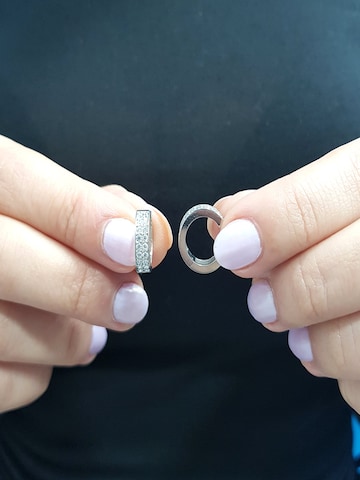 EinStein Diamant Ohrringe‌ in Silber