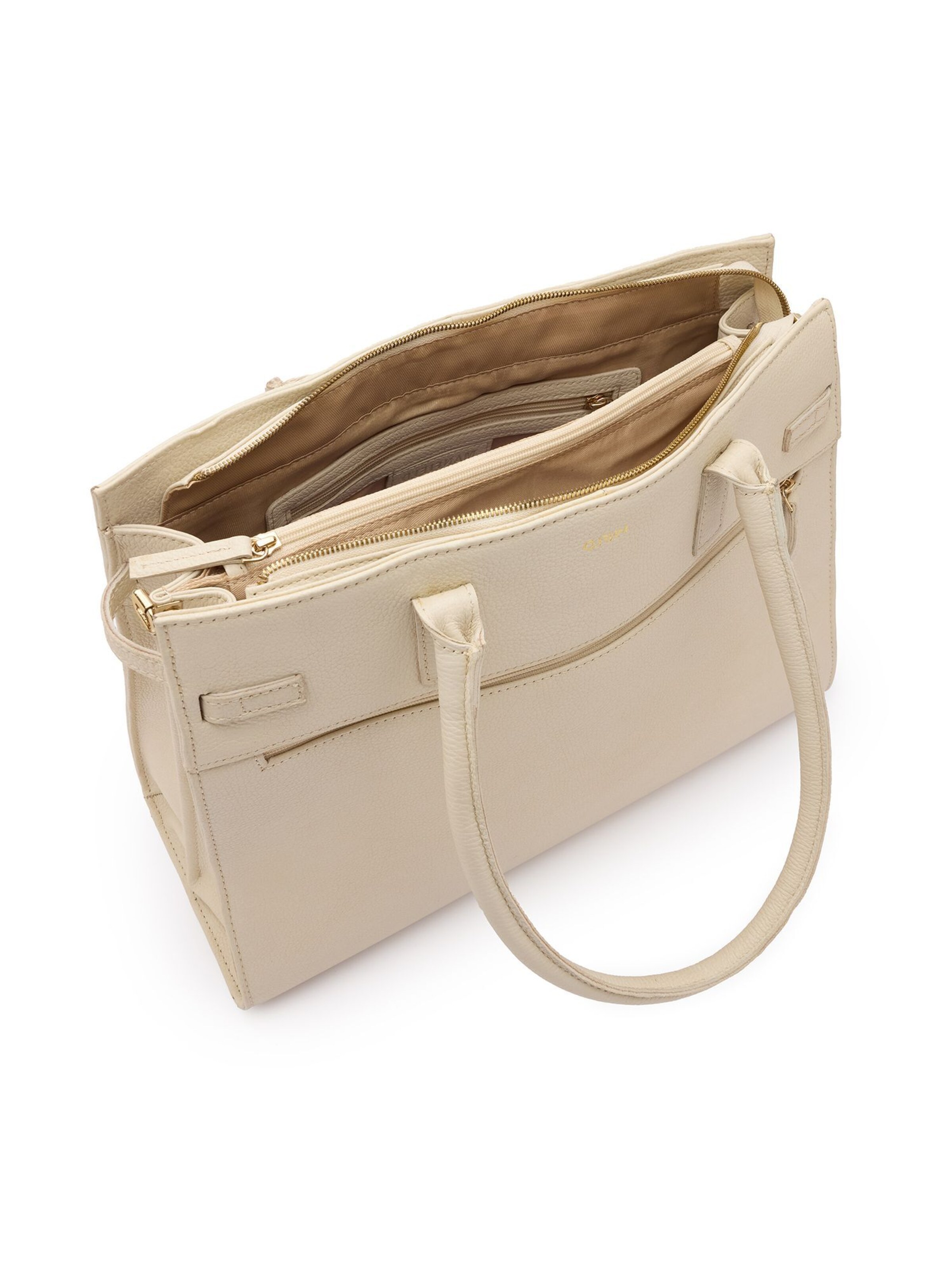 MANFIELD Crossbody Bag in Beige