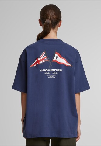 Maglietta 'Paddington' di Prohibited in blu: frontale