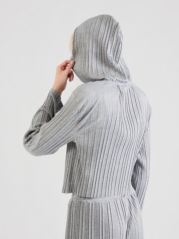 ABOUT YOU Zip-Up Hoodie 'Emie' in Grey