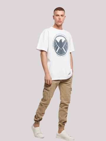 F4NT4STIC Shirt 'Marvel Avengers Agent Of Shield Logistics Division' in White