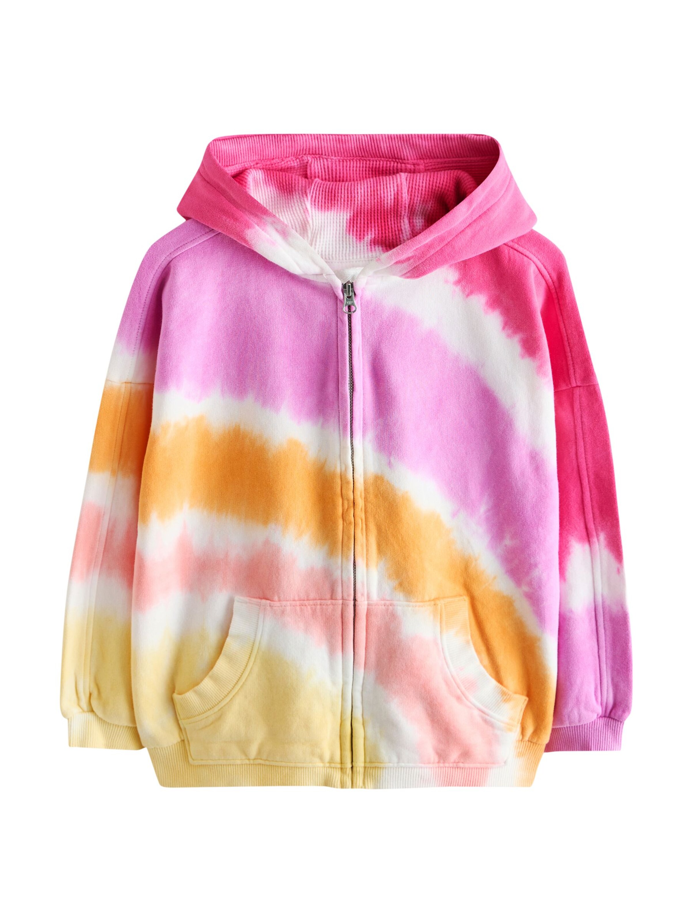 Next Кофта на молнии в Ярко-розовый: спереди