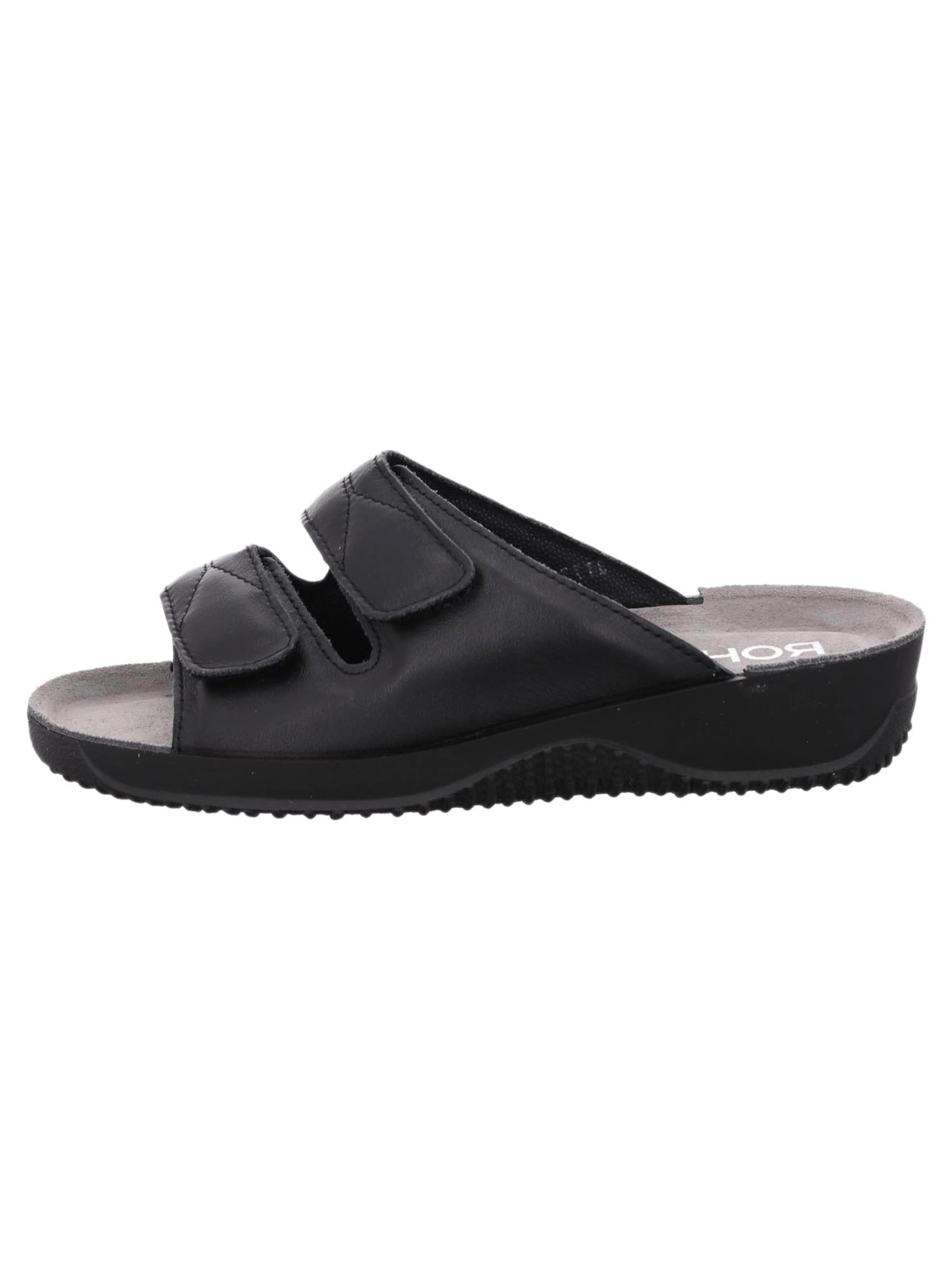 ROHDE Slippers 'Soltau' in Black: front