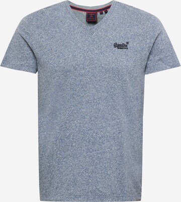 T-Shirt Superdry en bleu : devant