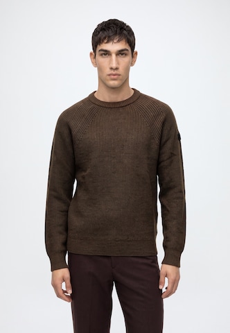 JACK & JONES Pullover 'JJEDENVER' in Braun: Vorderseite