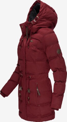 Ragwear Wintermantel 'Ashani Puffy' in Rot