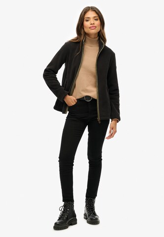 Superdry Fleece jas 'Estate' in Zwart