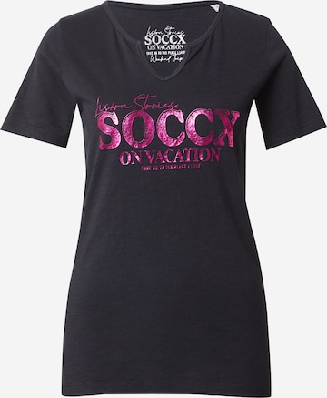 Tricou de la Soccx pe negru: față