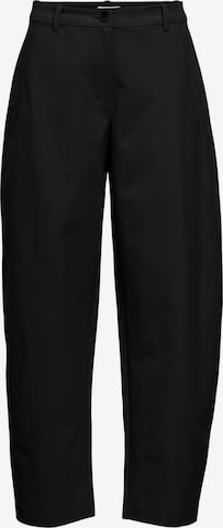 Barrel Pantaloni 'OBJMilly' di OBJECT in nero: frontale