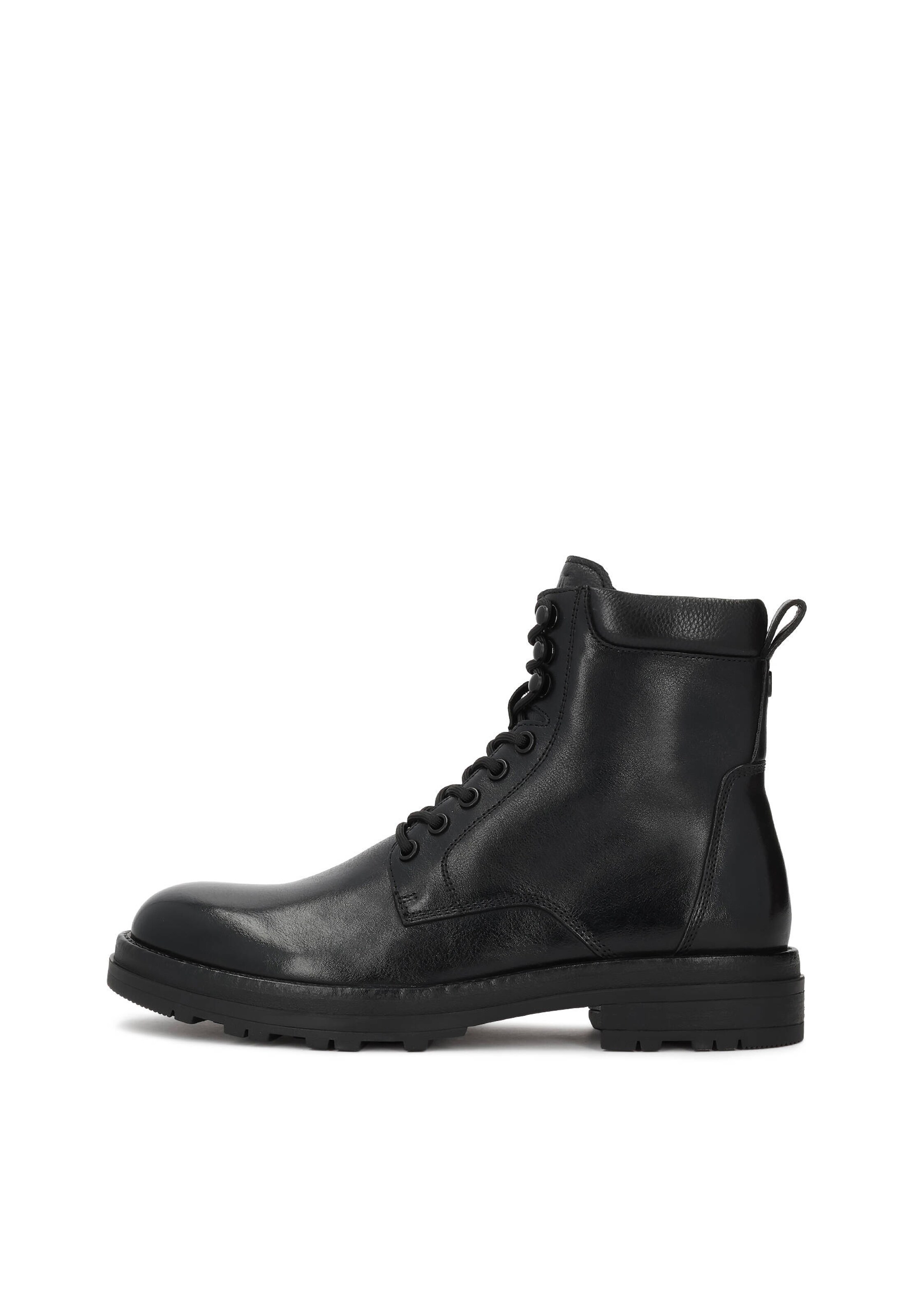 Boots stringati di Kazar in nero: frontale