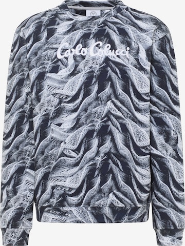 Carlo Colucci Sweatshirt ' Dotti ' in Grau: Vorderseite